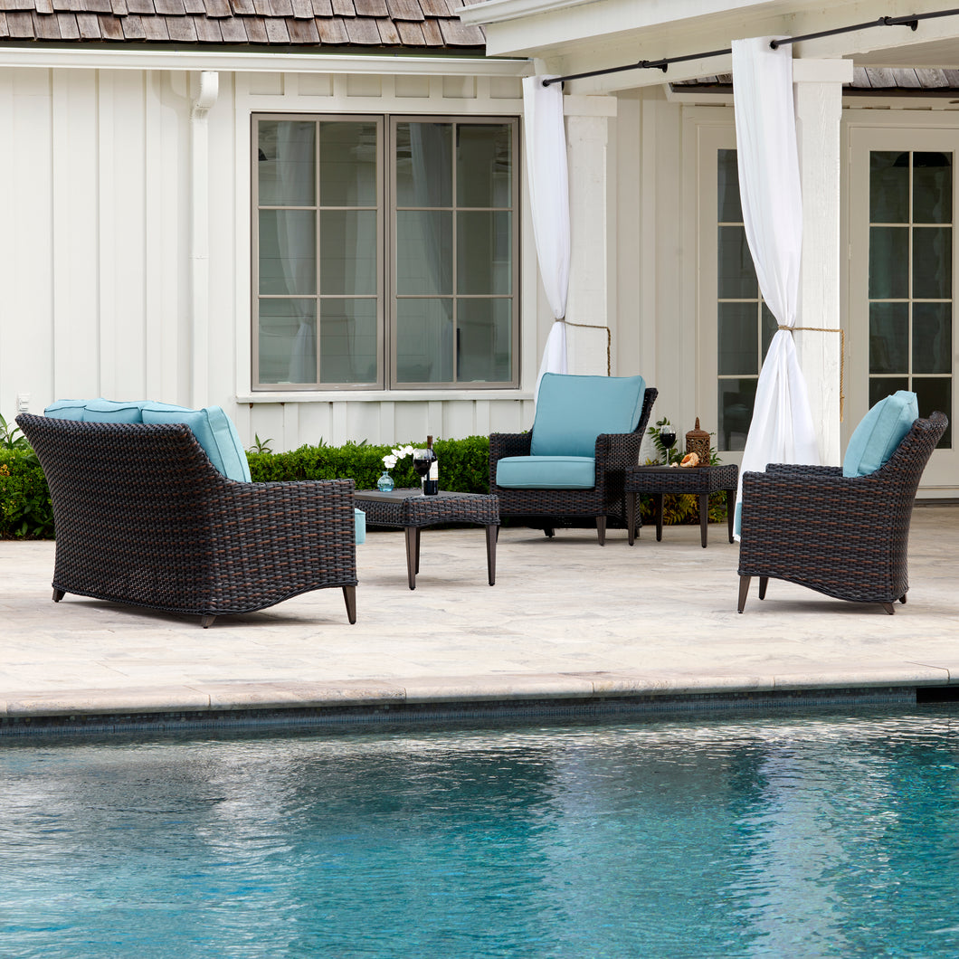 Barcelona 5pc Deep Seating - Blue
