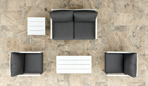 Zella 5pc Deep Seating - Frost