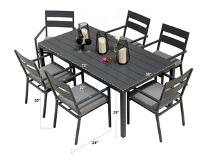 Zella 7pc Dining - Frost