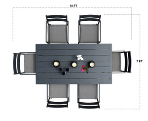 Zella 7pc Dining - Graphite